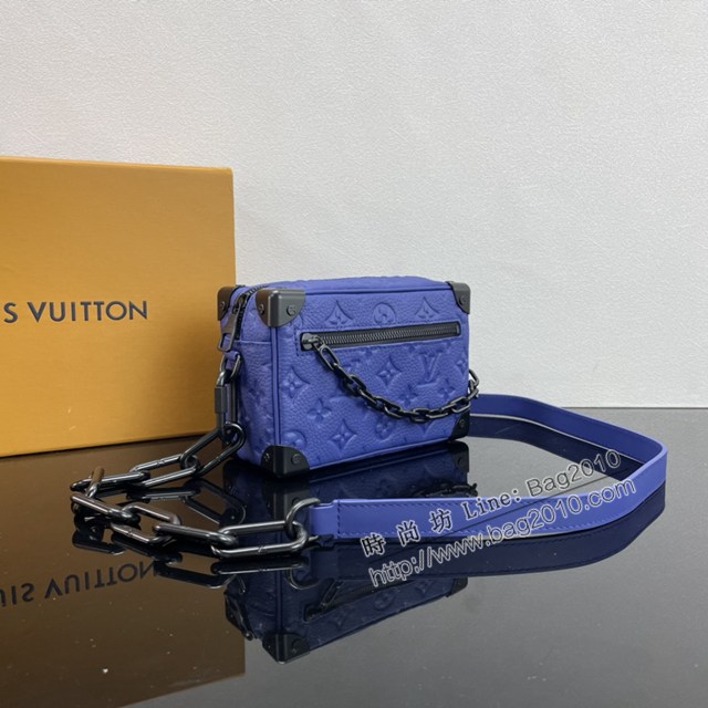 Lv路易威登2023專櫃新款Mini Soft Trunk手袋 LV盒子包男士肩背斜挎包 M55702 M82558 ydh5153
